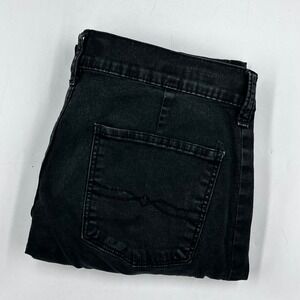 Lucky Brand Charlie Skinny Cargo Pants Black Faded Utility Jeans 6/28 29 Inseam